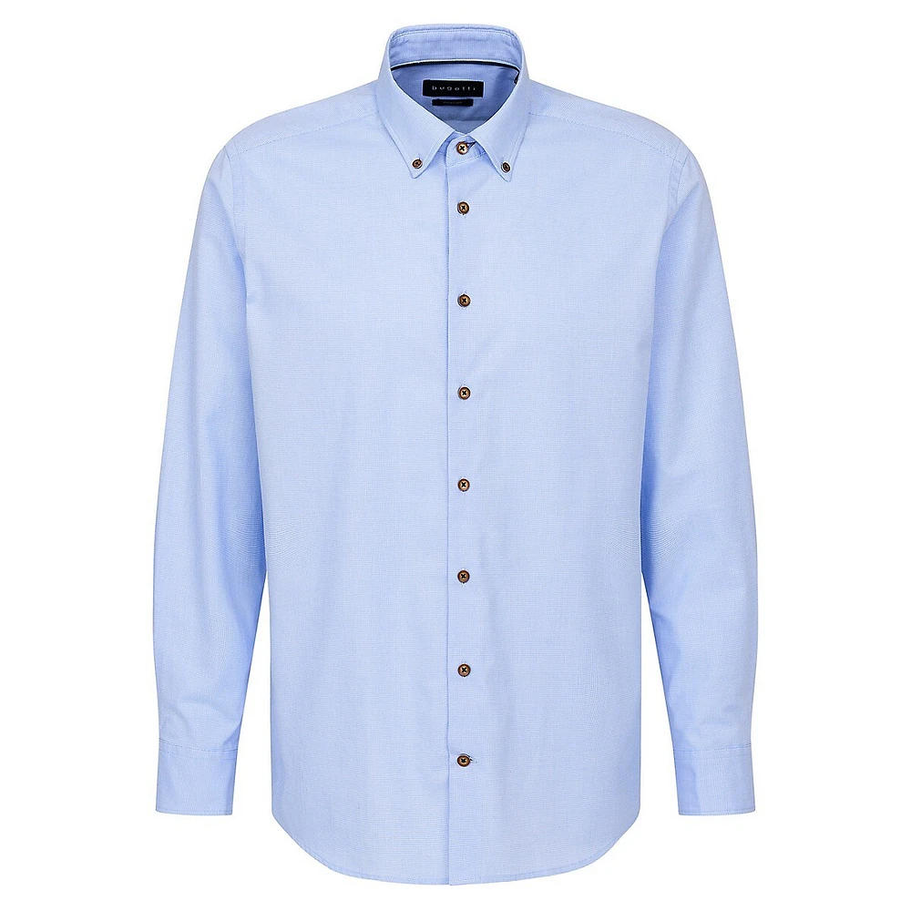 Slim-Fit Button-Collar Easy-Care Shirt