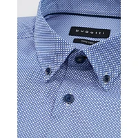 Slim-Fit Mini-Geo Print Easy-Care Shirt