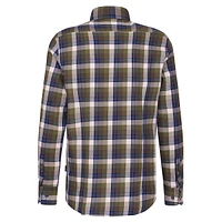 Modern-Fit Button-Down Plaid Shirt