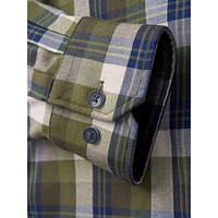 Modern-Fit Button-Down Plaid Shirt