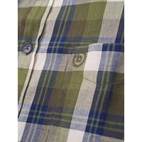 Modern-Fit Button-Down Plaid Shirt