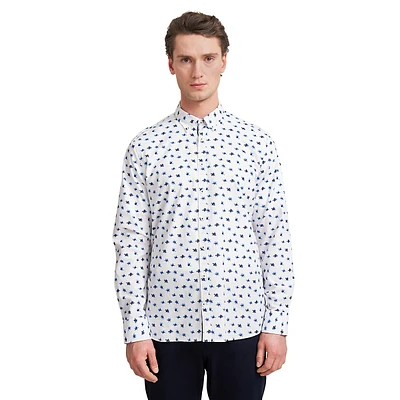 Button-Down Print Oxford Shirt