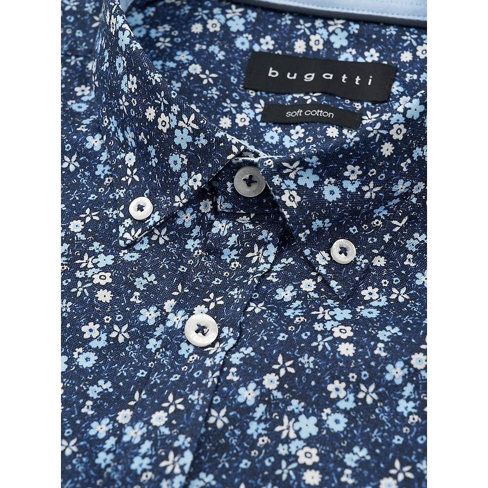 Chemise Oxford boutonnée à imprimé floral