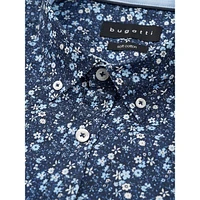 Button-Down Floral-Print Oxford Shirt