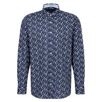 Chemise Oxford boutonnée à imprimé floral