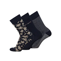 Mens -Pack Comfort-Top Crew Socks