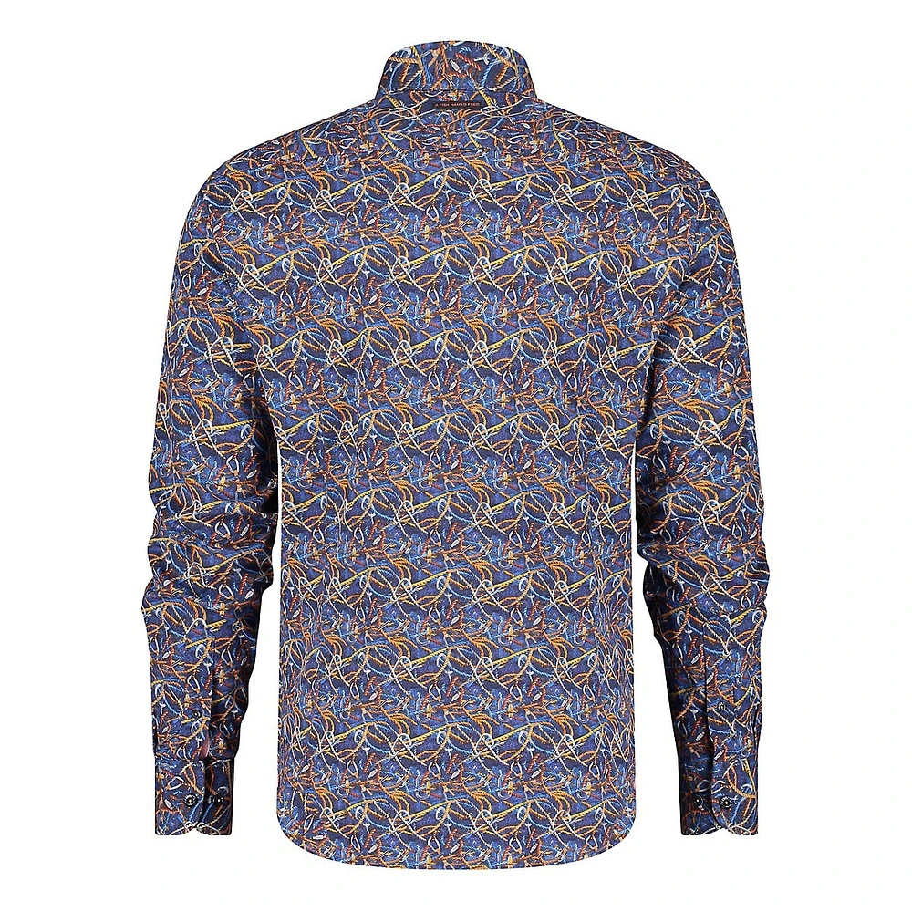 Carabiner Ropes-Print Shirt