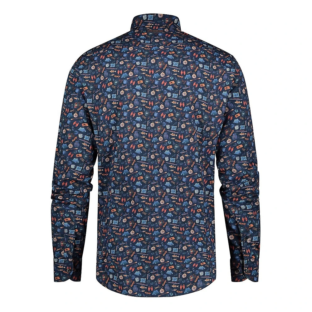 Camping Gear-Print Shirt