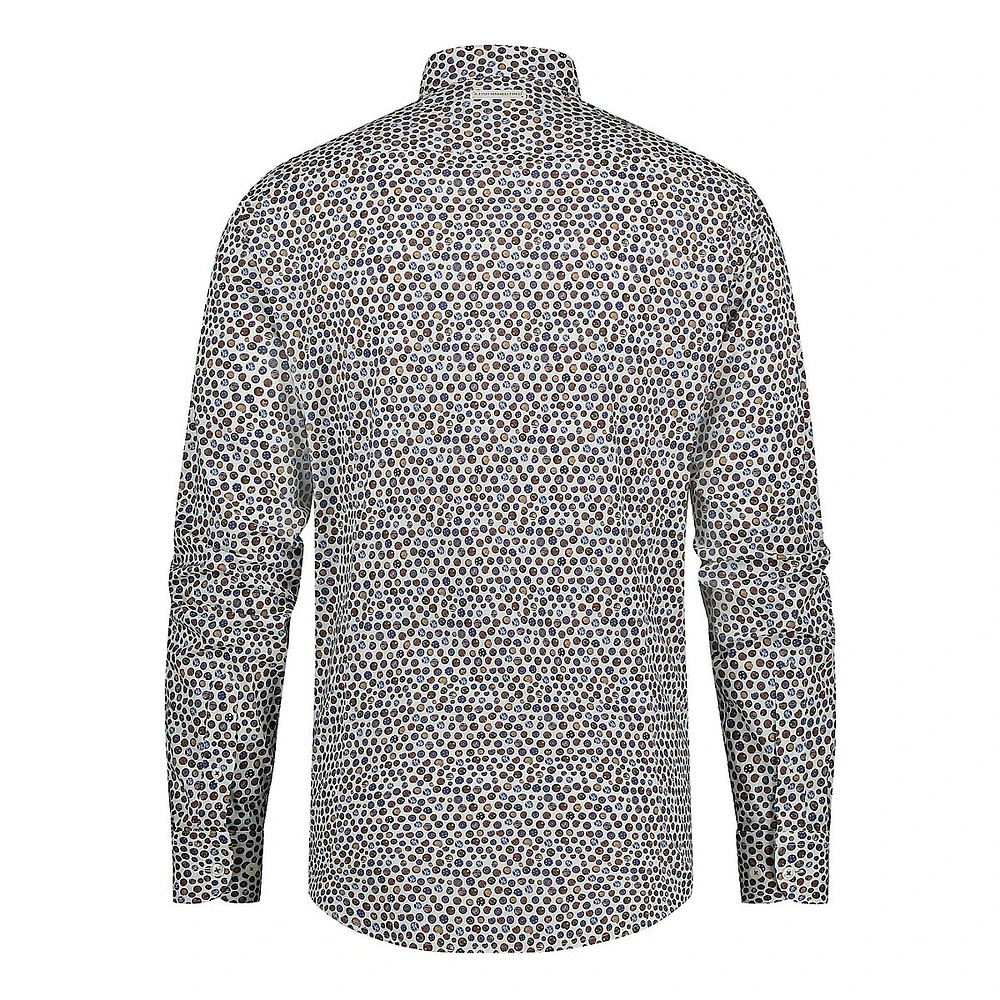 Rounds-Print Regular-Fit Shirt