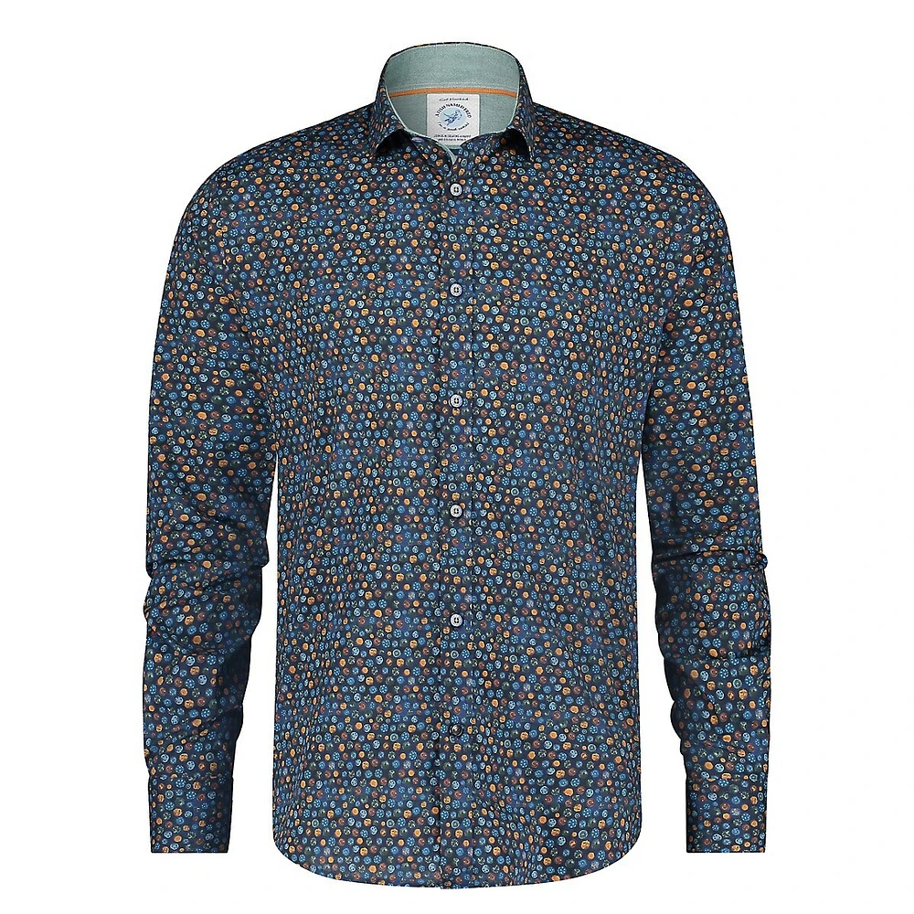 Rounds Printed Stretch Shirt