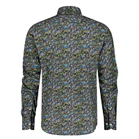 Frozen Leaves Printed Stretch Shirt