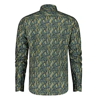 Pine Trees Printed Stretch Shirt