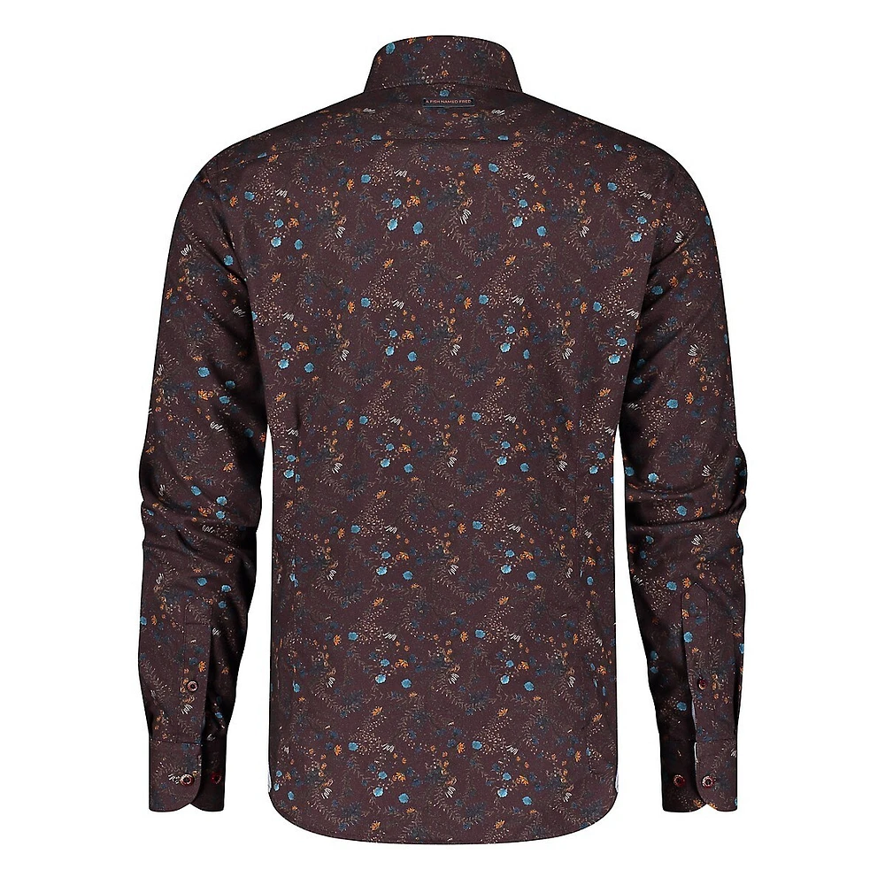 Regular-Fit Forest Animals Stretch Shirt