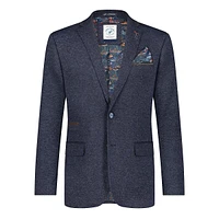 Piqué-Knit Regular-Fit Blazer