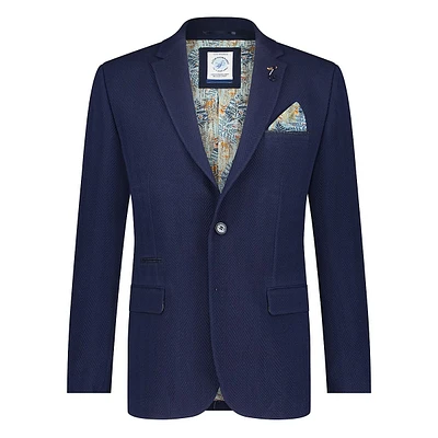 Herringbone Regular-Fit Blazer