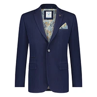 Herringbone Regular-Fit Blazer