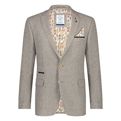 Small Check Regular-Fit Blazer