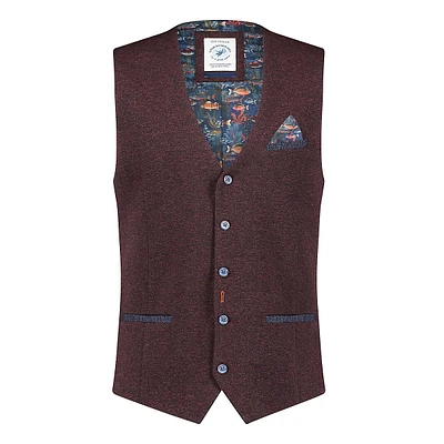 Piqué-Knit Vest