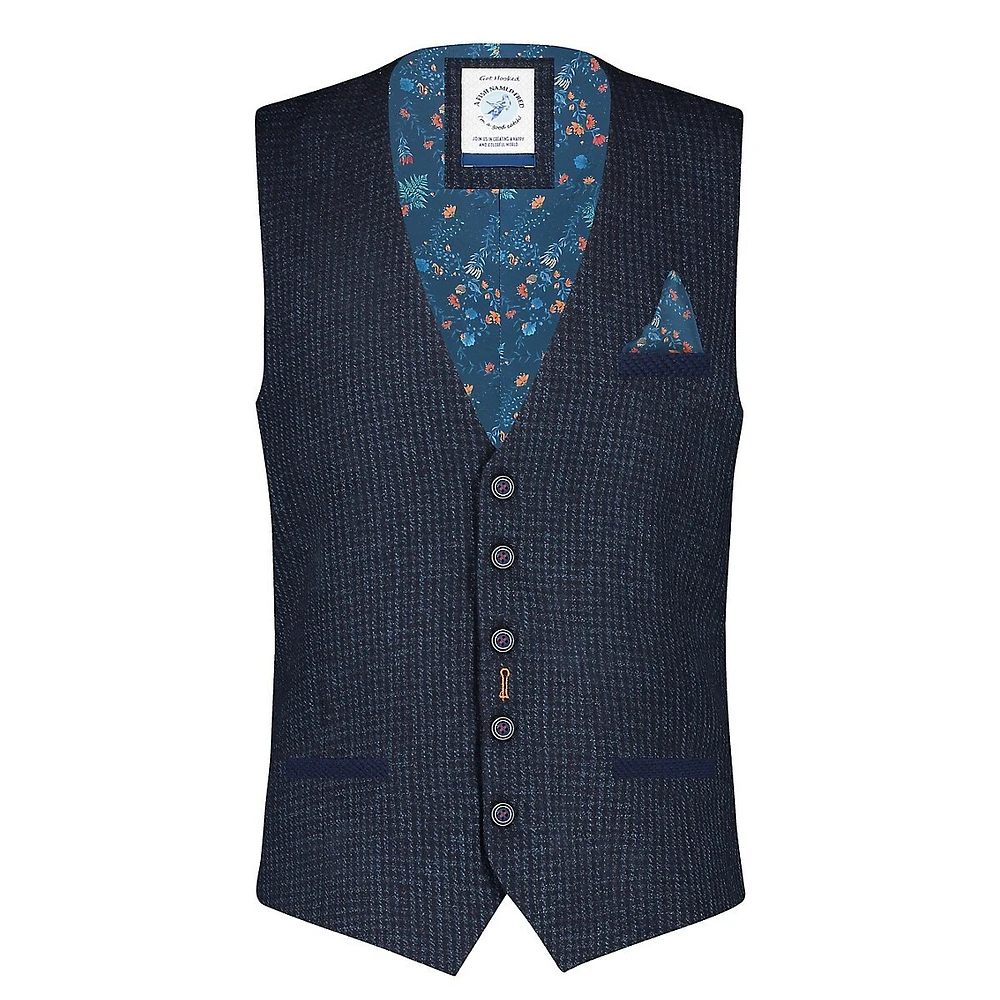 Micro Check Vest