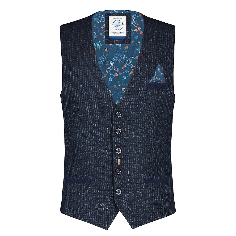 Micro Check Vest