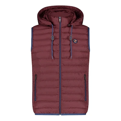 Bodywarmer Channel-Quilted & Hooded Vest