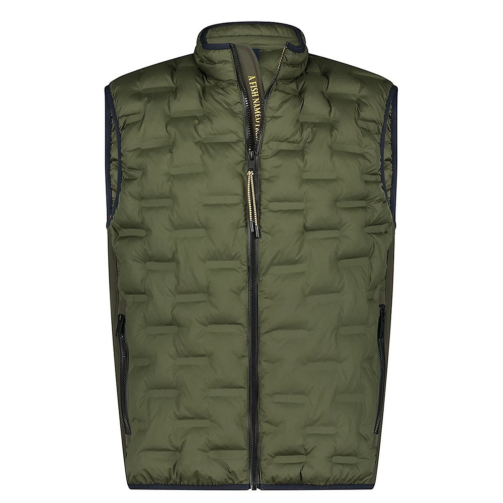 Bodywarmer Geometric-Quilted Vest