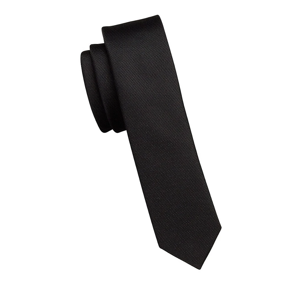 Classic-Cut Solid Slim Tie