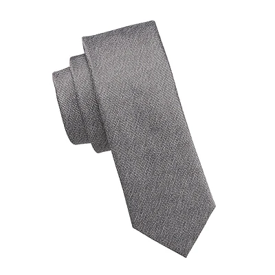 Classic-Cut Two-Tone Slim Tie