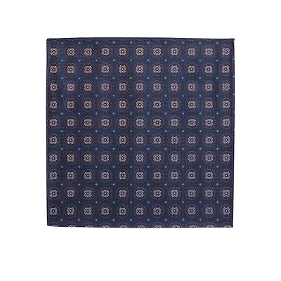 Medallion-Print Pocket Square