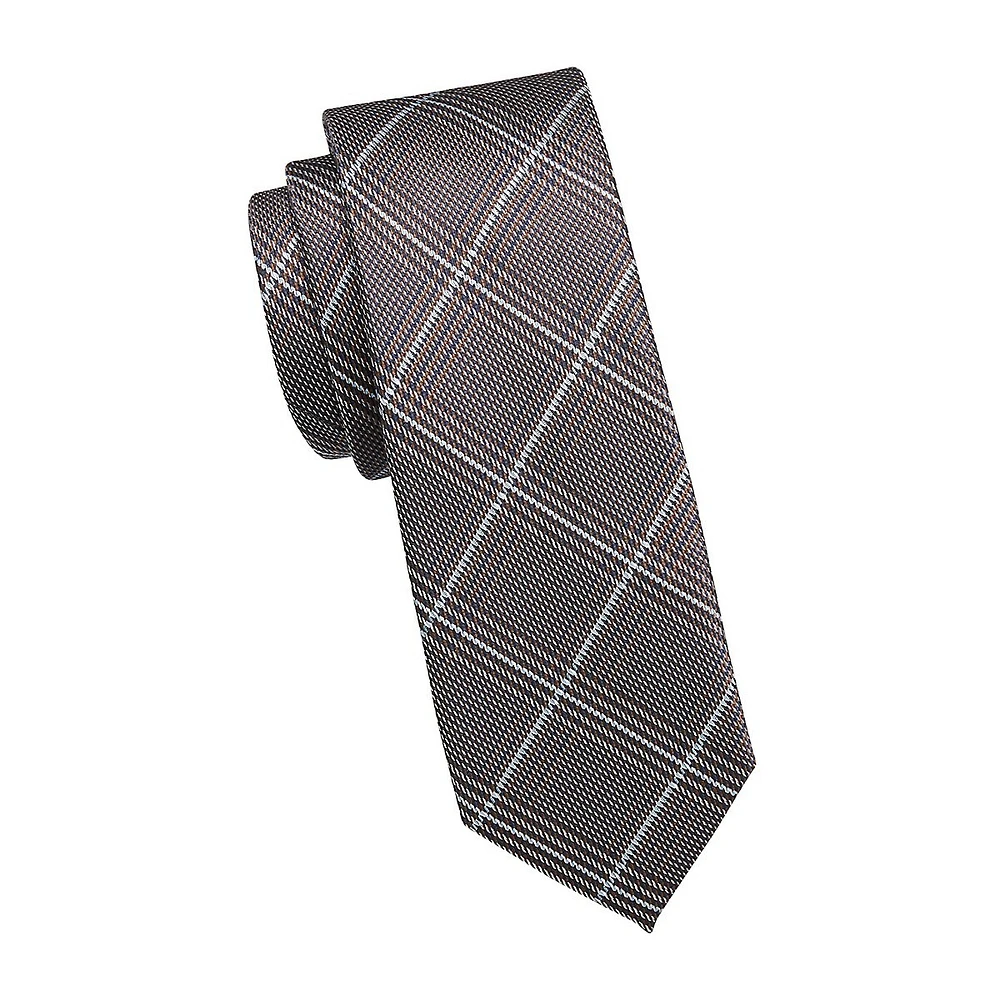 Classic-Cut Houndstooth Tie