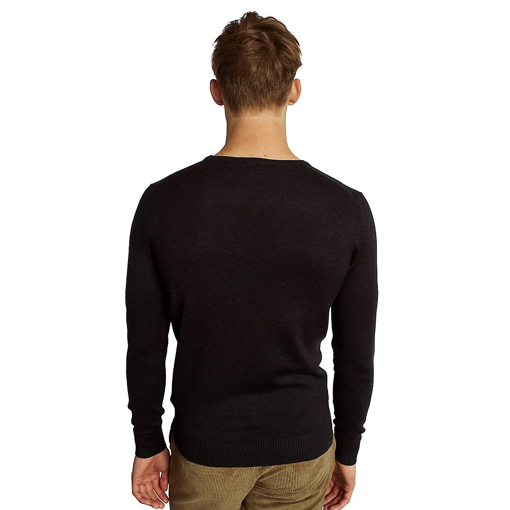 Crew-Neck Merino Wool-Blend Sweater