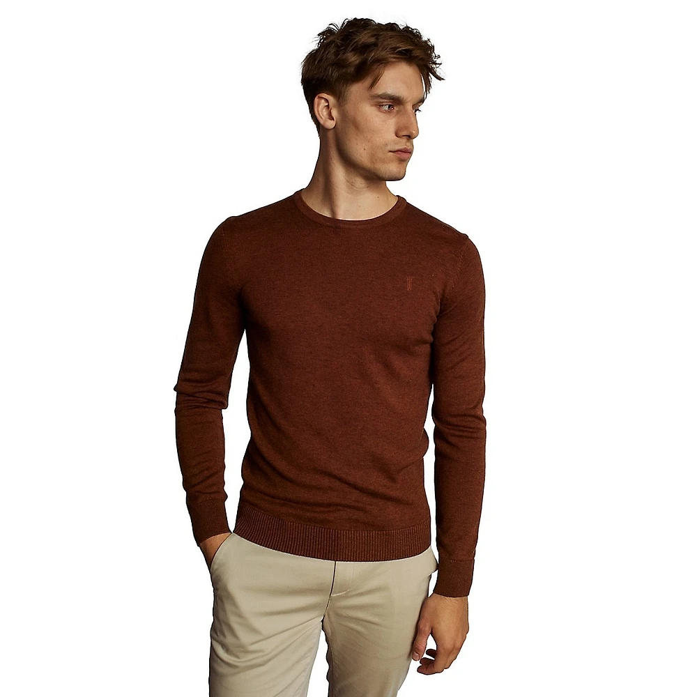 Crew-Neck Merino Wool-Blend Sweater