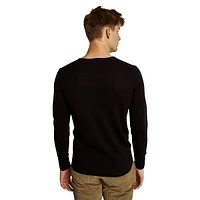 Uranus Extrafine Merino Wool-Blend V-Neck Sweater