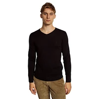 Uranus Extrafine Merino Wool-Blend V-Neck Sweater