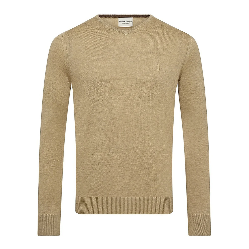 Uranus Merino-Wool Blend V-Neck Sweater