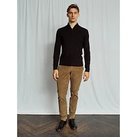 Pelle Extrafine Merino Wool-Blend Quarter-Zip Sweater