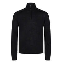 Pelle Extrafine Merino Wool-Blend Quarter-Zip Sweater