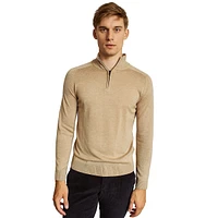 Pelle Merino Wool-Blend Quarter-Zip Sweater