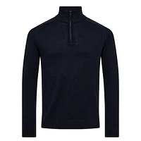 Pelle Extrafine Merino Wool-Blend Quarter-Zip Sweater