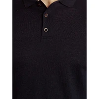 Atlas Merino-Wool Blend Polo Sweater