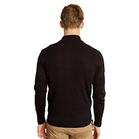 Eaton Extrafine Merino Wool-Blend Zip-Up Cardigan