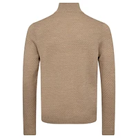 Quarter-Zip Bubble-Knit Merino Wool-Blend Sweater