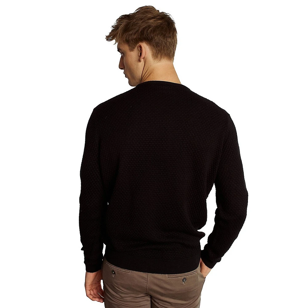 Irving Extrafine Merino Wool-Blend Crew-Neck Sweater