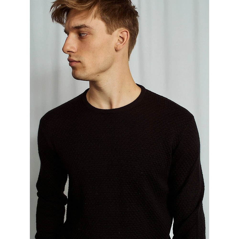 Irving Extrafine Merino Wool-Blend Crew-Neck Sweater