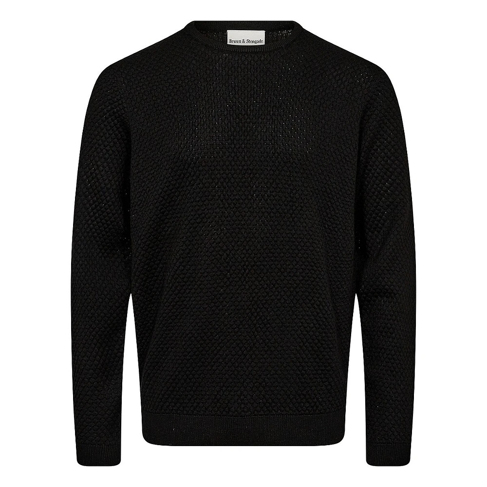 Irving Extrafine Merino Wool-Blend Crew-Neck Sweater