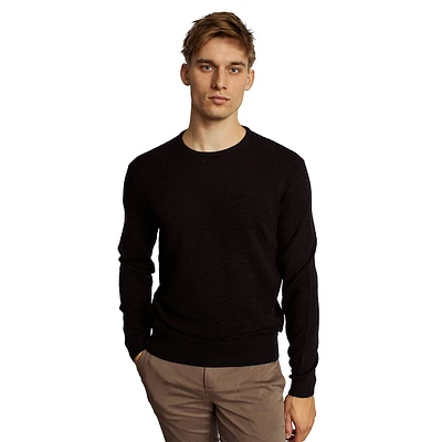 Irving Extrafine Merino Wool-Blend Crew-Neck Sweater