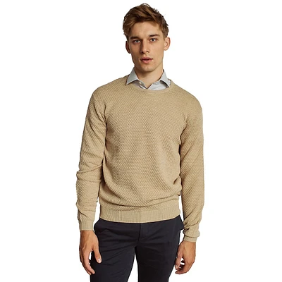 Irving Extrafine Merino Wool-Blend Crew-Neck Sweater
