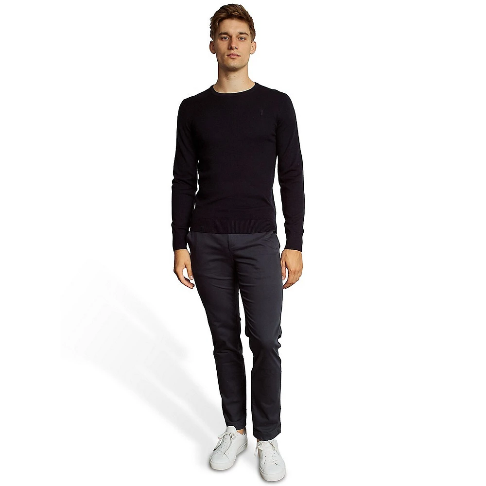Malik Tapered-Leg Chino Pants