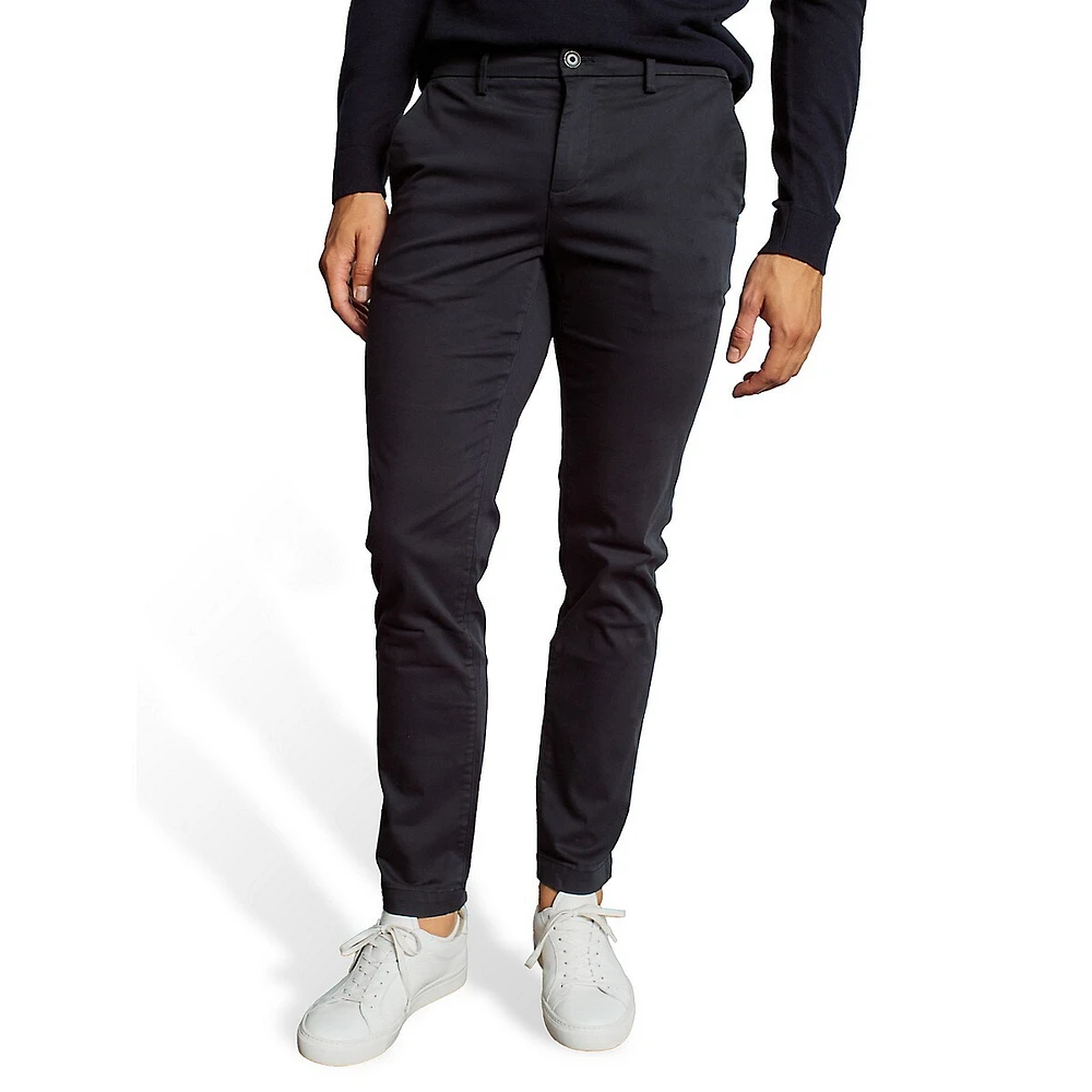 Malik Tapered-Leg Chino Pants