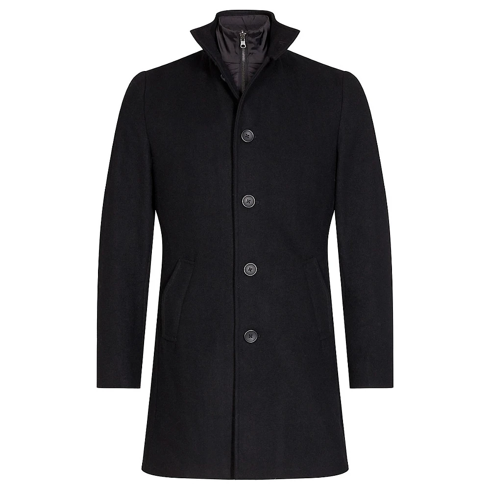 Ontario Slim-Fit 2-In-1 Wool-Blend Coat